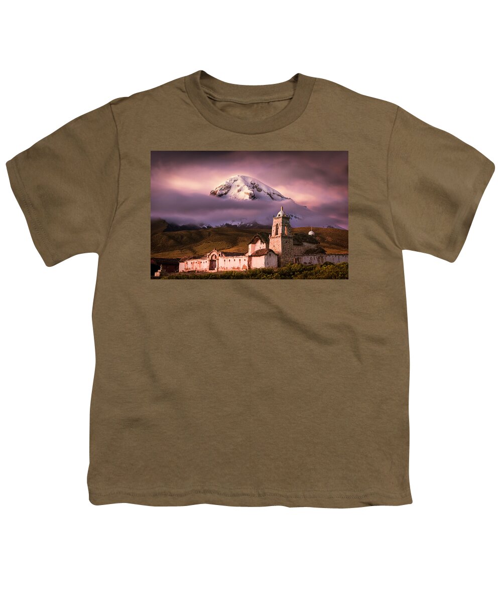 Tomarapi Youth T-Shirt featuring the photograph Church Tomarapi by Peter Boehringer