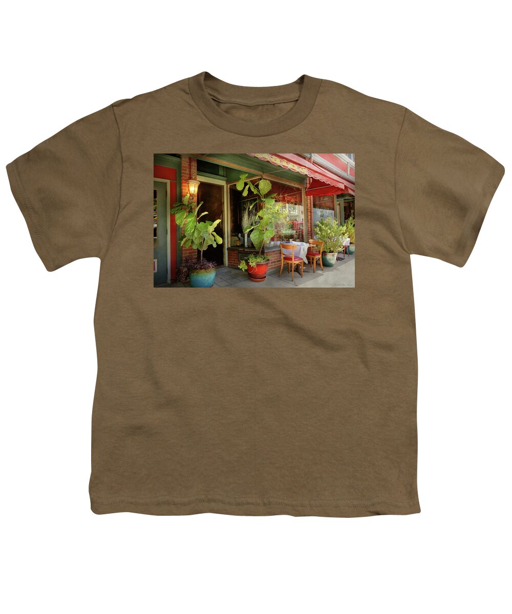 Kingston Youth T-Shirt featuring the photograph City - Kingston, NY - The piano bar by Mike Savad