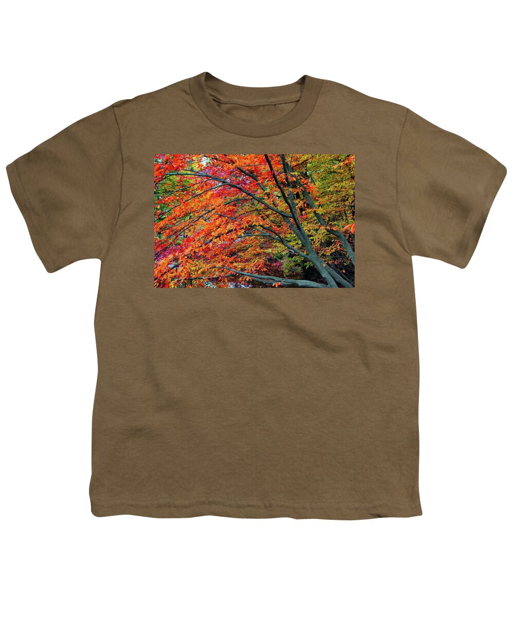 Autumn Youth T-Shirt featuring the photograph Flickering Foliage by Jessica Jenney