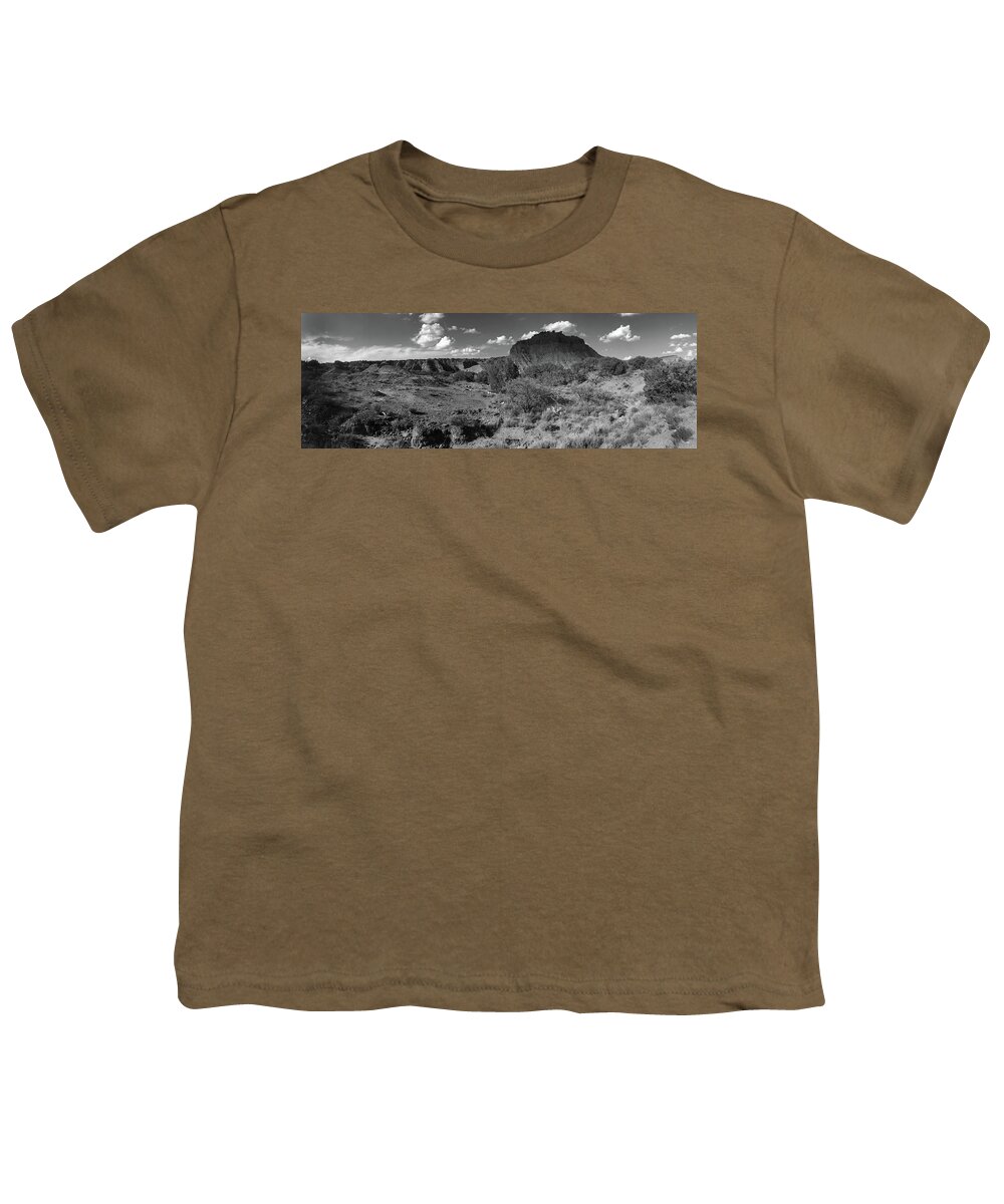 Richard E. Porter Youth T-Shirt featuring the photograph Clouds Over Bluff, Briscoe County, Texas by Richard Porter