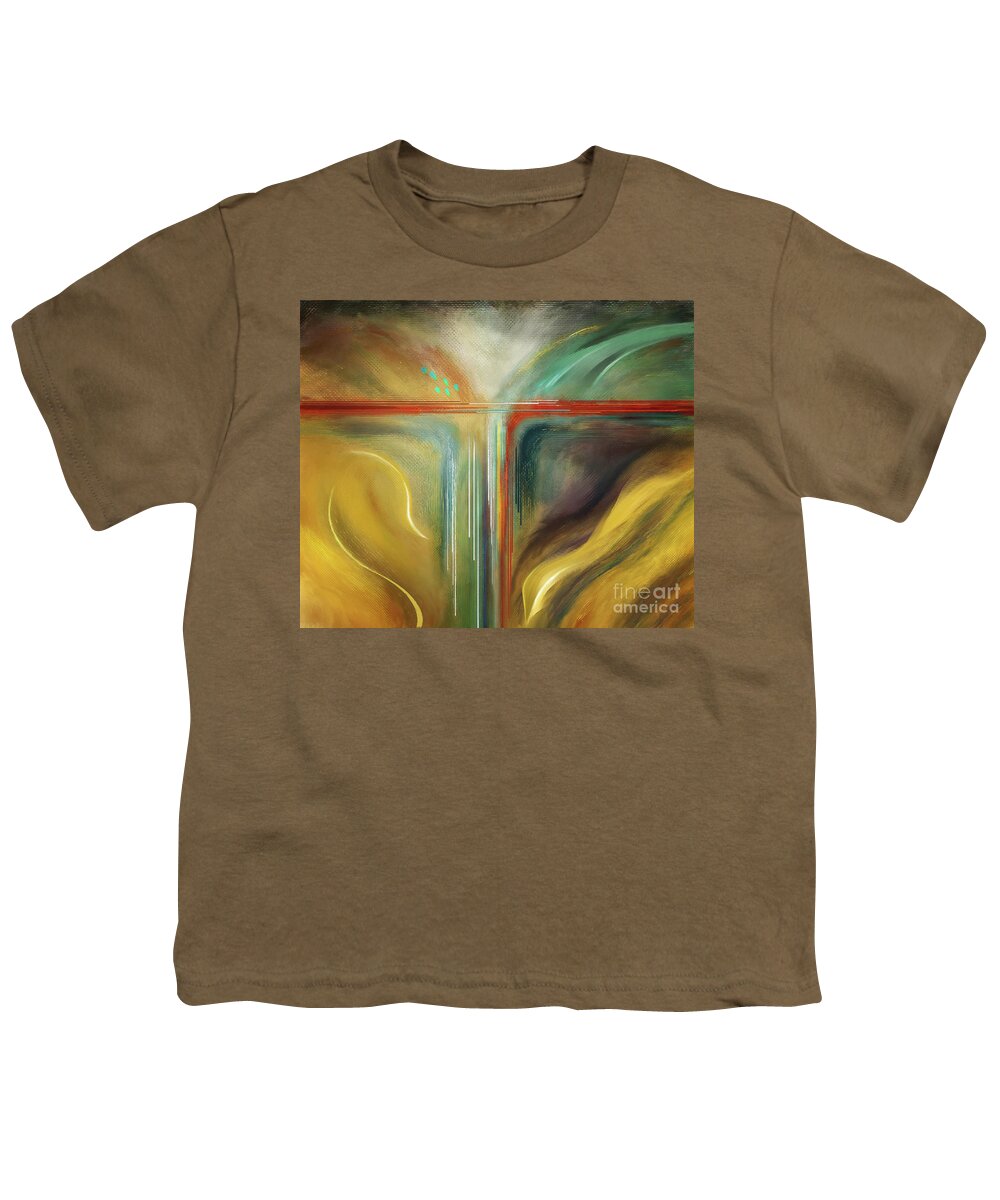 Abstract Youth T-Shirt featuring the digital art Coming Or Going by Lois Bryan