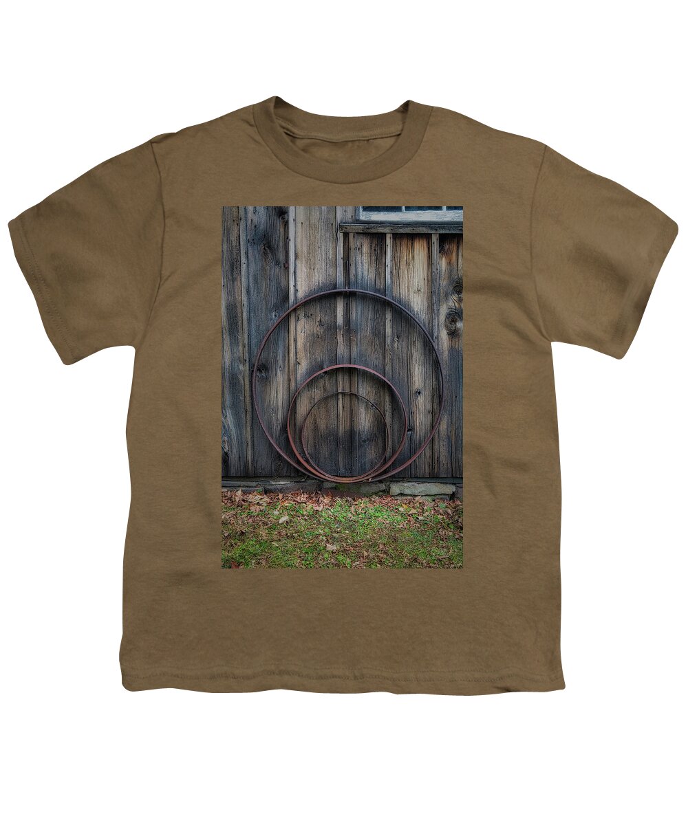 Barn Youth T-Shirt featuring the photograph Country Farm Rings by Susan Candelario