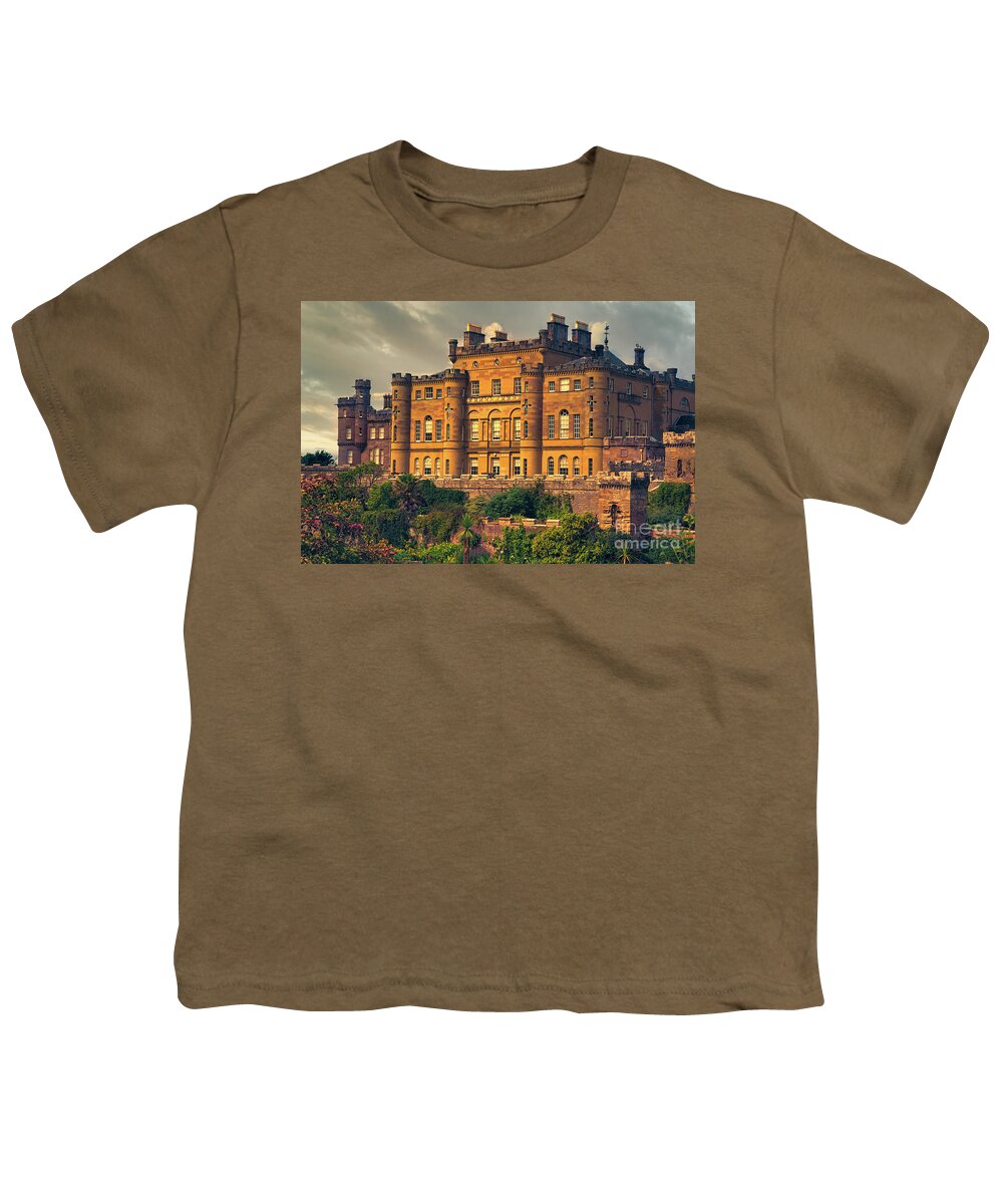 Culzean Castle Youth T-Shirt featuring the photograph Culzean Castle by Kype Hills