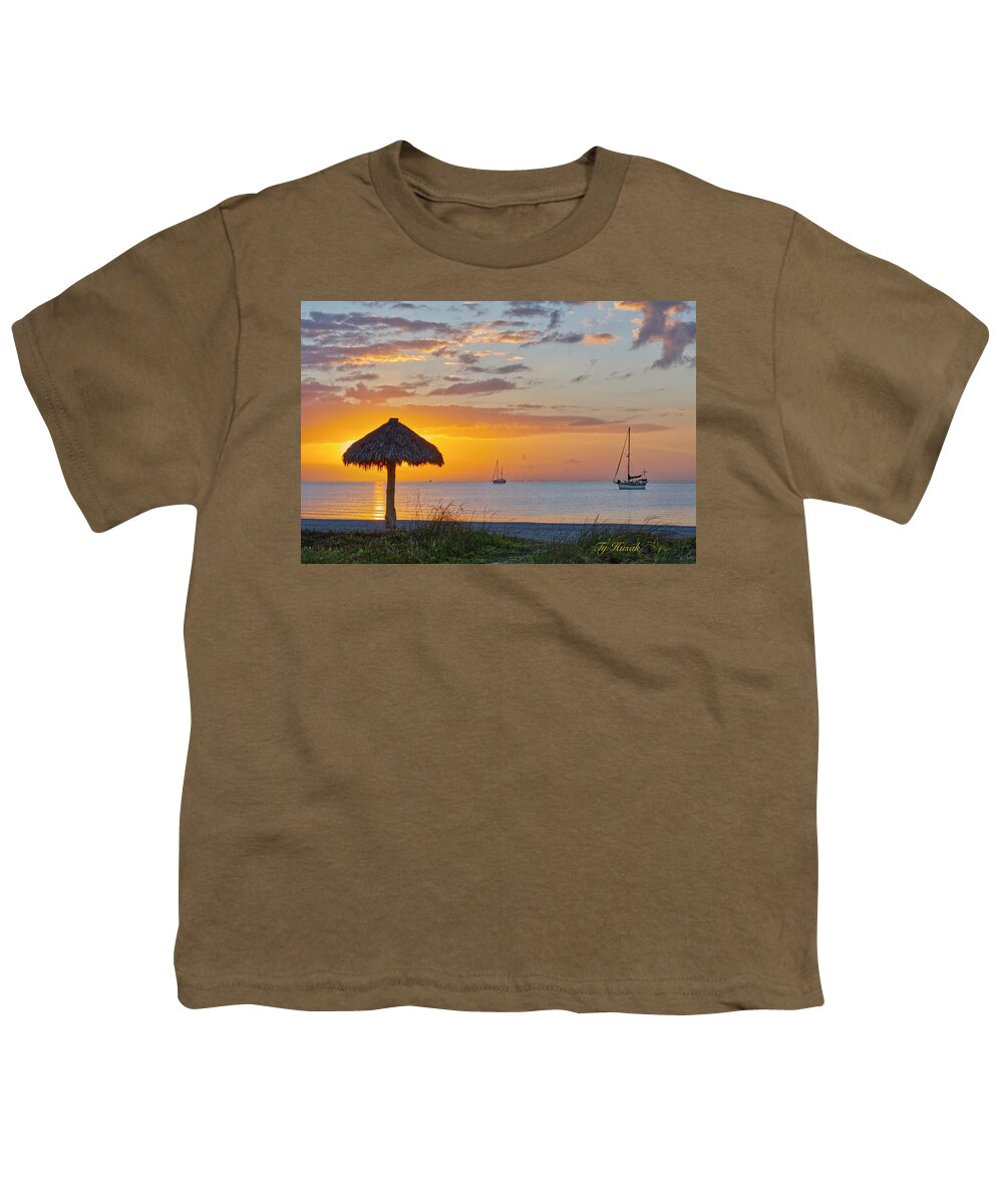 Sailboats Youth T-Shirt featuring the photograph Cutter and Ketch by Ty Husak