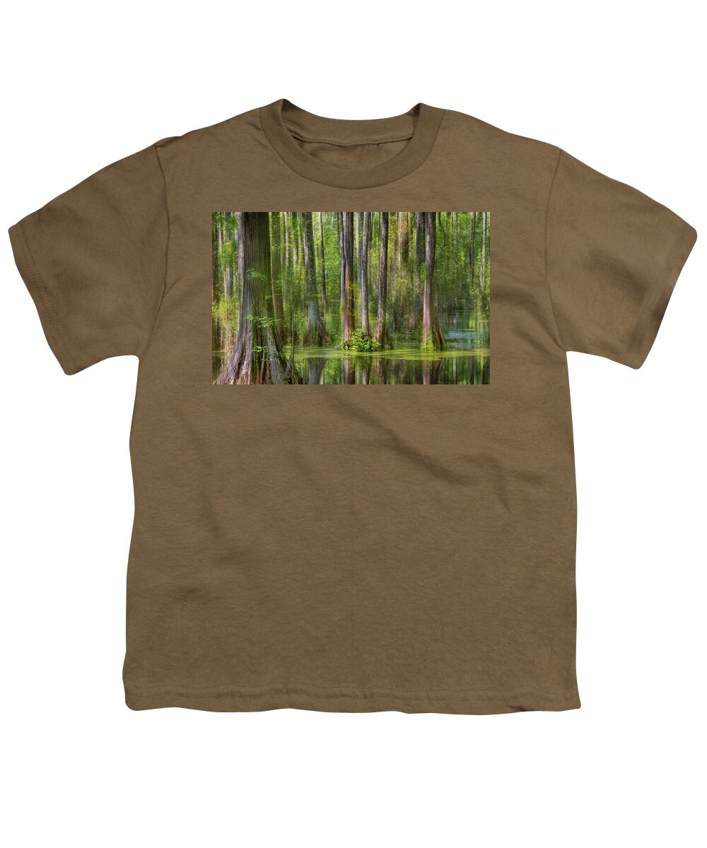 Charleston Youth T-Shirt featuring the photograph Cypress Gardens Abstract by James Woody