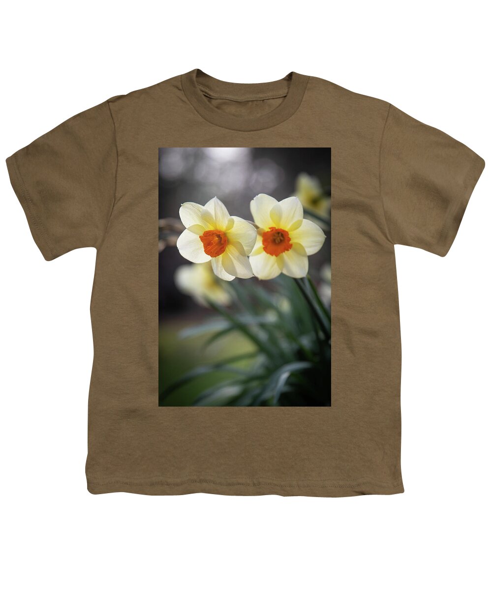 Daffodil Youth T-Shirt featuring the photograph Daffodils by Denise Kopko