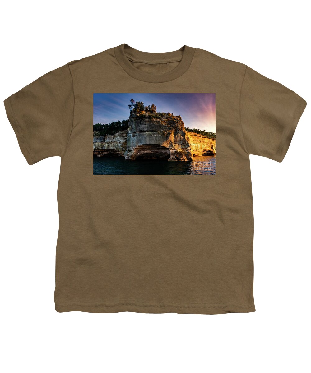 Sunset Youth T-Shirt featuring the photograph Darkness into the Light by Nathan Wasylewski