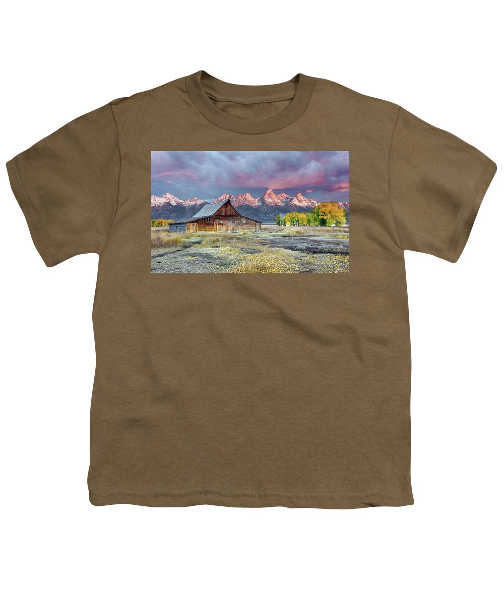 Grand Youth T-Shirt featuring the photograph Dawn Arrives by Ronnie And Frances Howard
