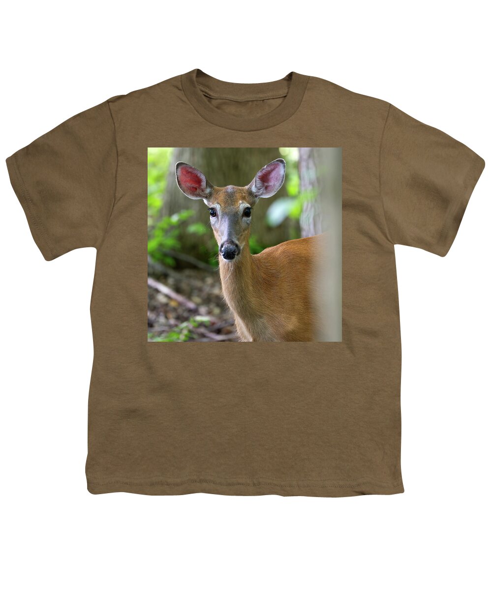 Deer Youth T-Shirt featuring the photograph Deer Ears by Flinn Hackett