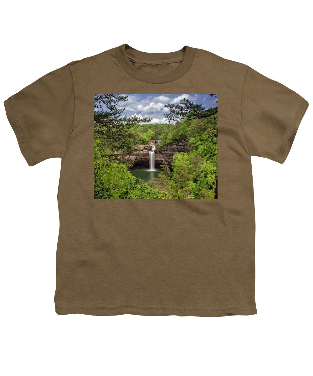 Desoto State Park Youth T-Shirt featuring the photograph DeSoto Falls Photograph by Chris Spencer