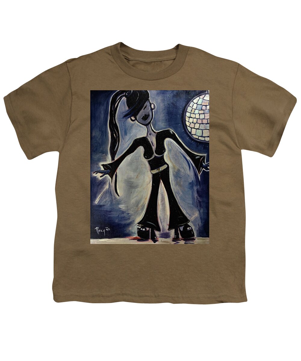 Disco Youth T-Shirt featuring the painting Disco Babe by Roxy Rich