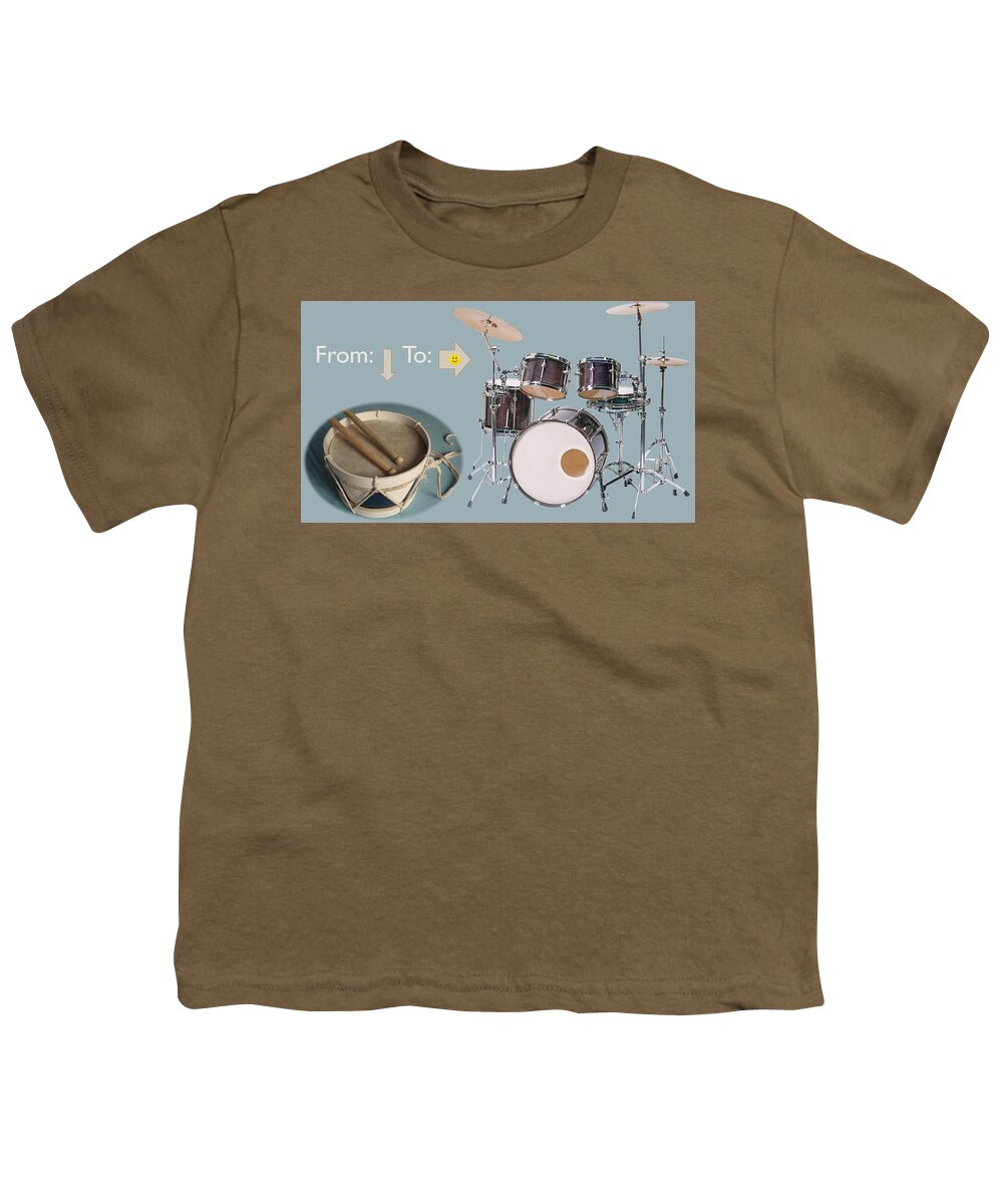 Drums Youth T-Shirt featuring the photograph Drums From This To This by Nancy Ayanna Wyatt