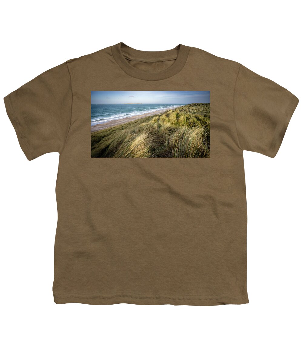 Portrush Youth T-Shirt featuring the photograph East Strand Dunes 1 by Nigel R Bell