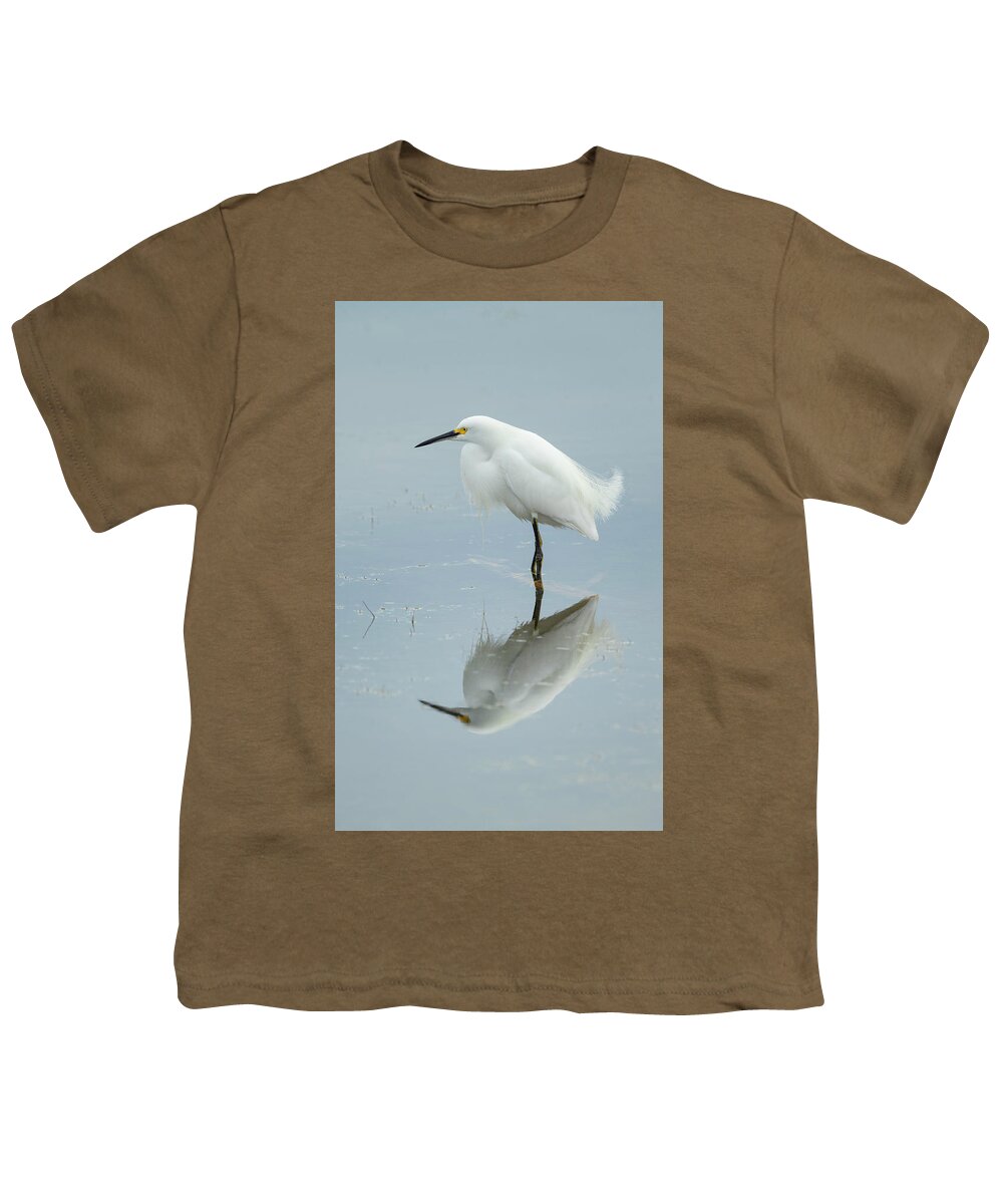 Egret Youth T-Shirt featuring the photograph Ethereal Egret by Fran Gallogly