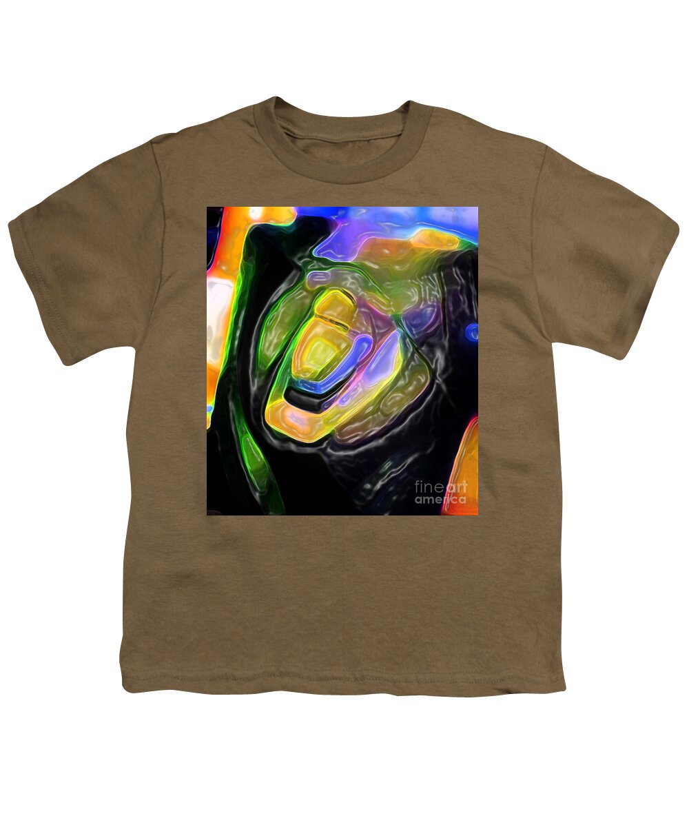 The “euphoria “series Is A Digital Creation Of An Original Acrylic Painting Entitled Youth T-Shirt featuring the digital art Euphoria 5 by Aldane Wynter
