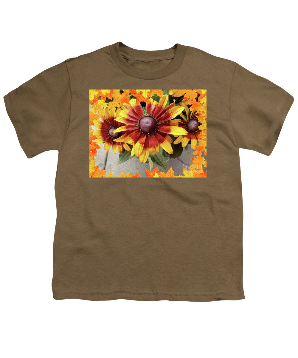 Flower Youth T-Shirt featuring the photograph Fall flower by Steven Wills
