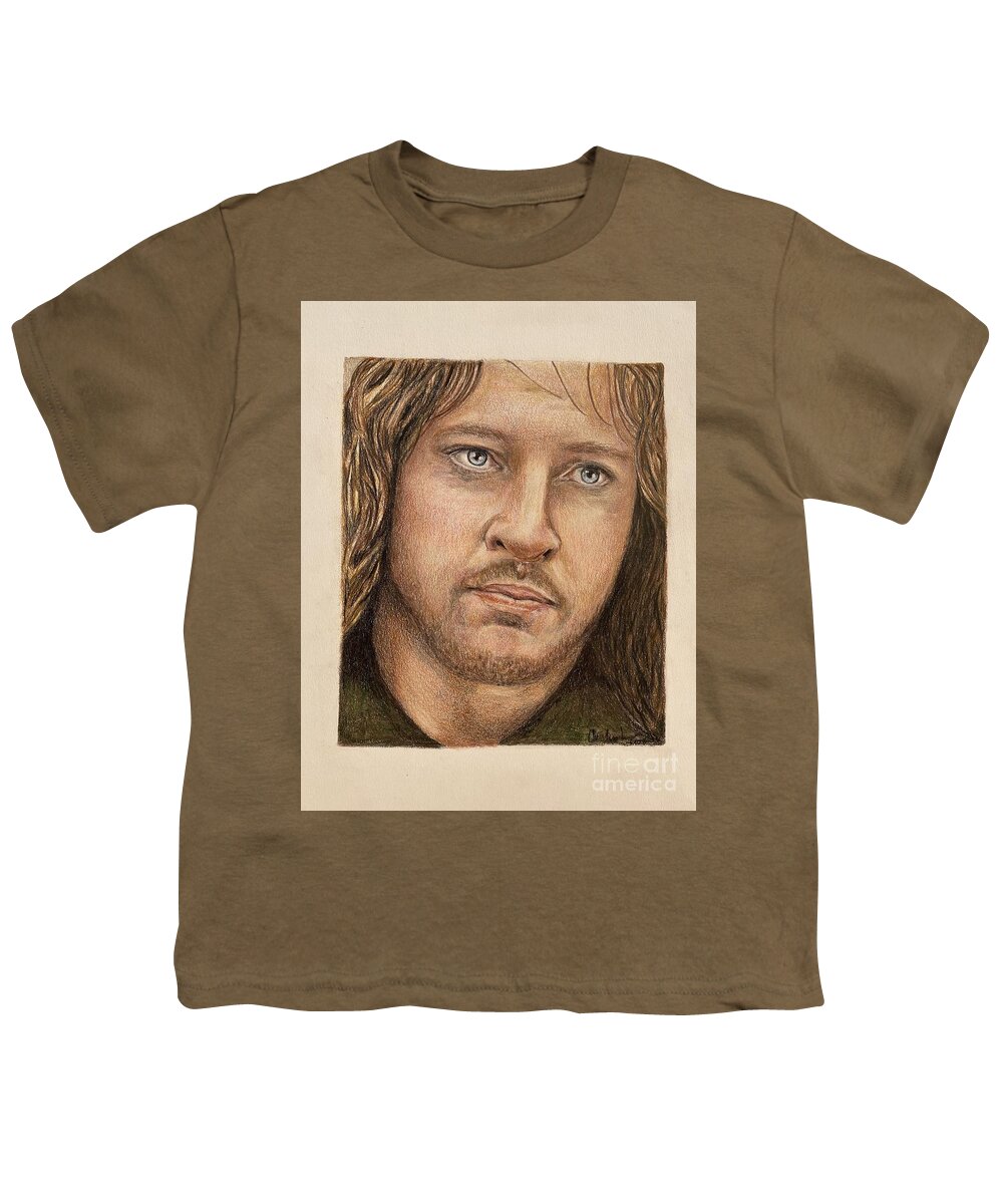 Boromir Youth T-Shirt featuring the drawing Faramir by Christine Jepsen