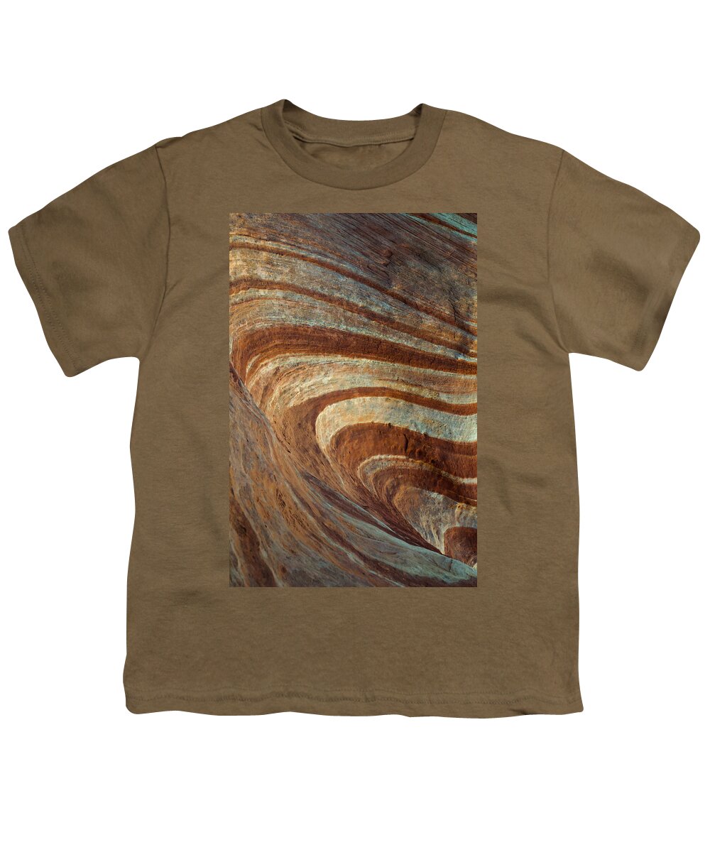 Fire Wave Youth T-Shirt featuring the photograph Fire Wave Closeup by Linda Villers