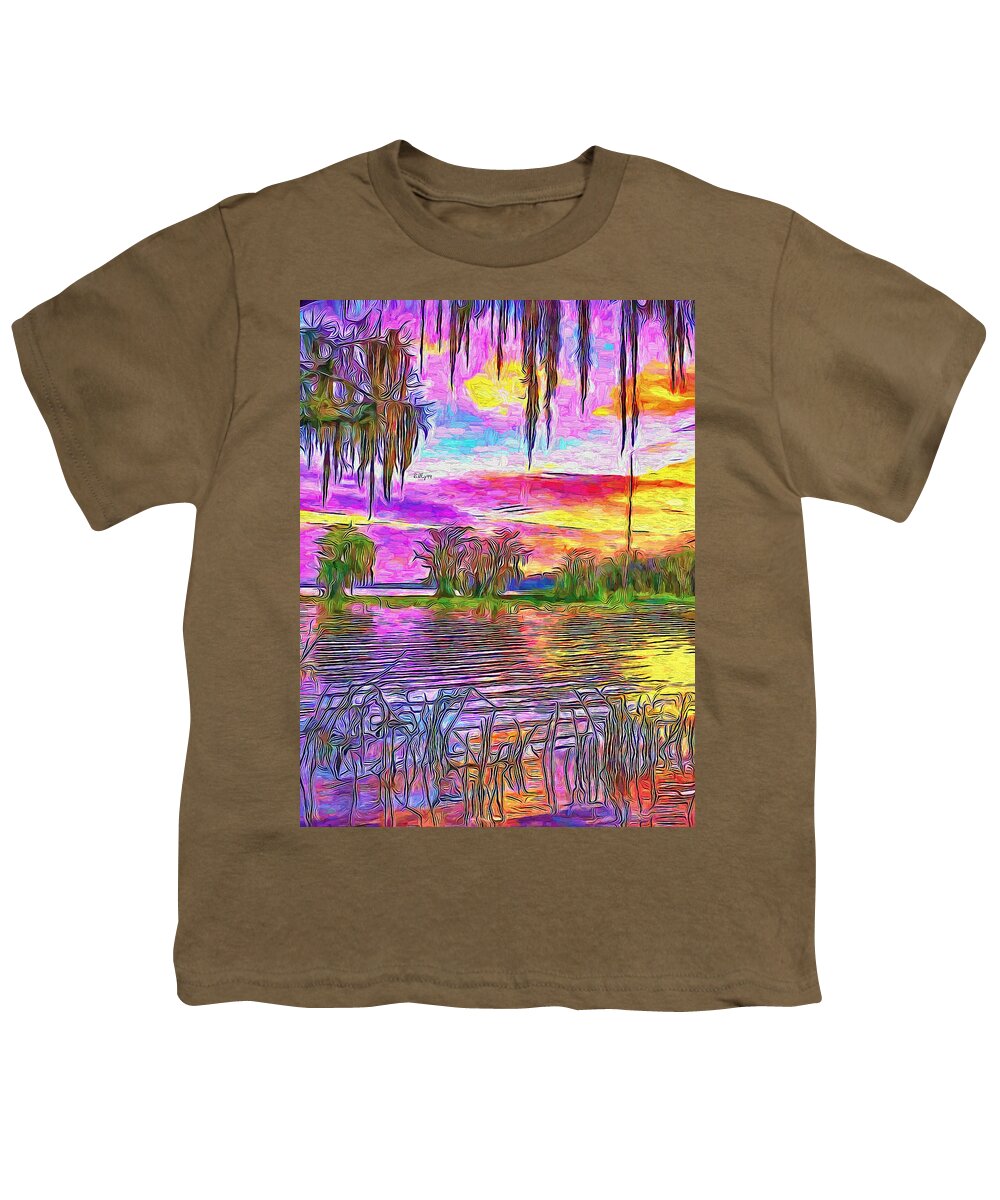 Paint Youth T-Shirt featuring the painting Florida by Nenad Vasic