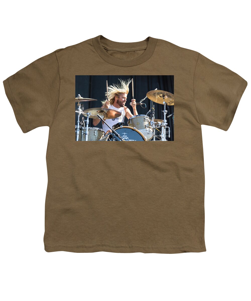 Foo Youth T-Shirt featuring the photograph Foo Fighters Taylor Hawkins by Action