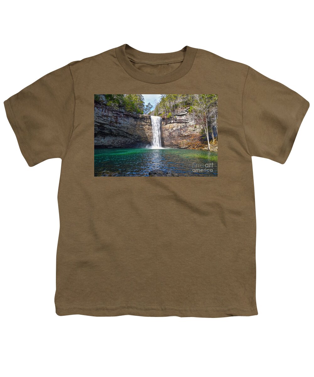 Foster Falls Youth T-Shirt featuring the photograph Foster Falls 4 by Phil Perkins
