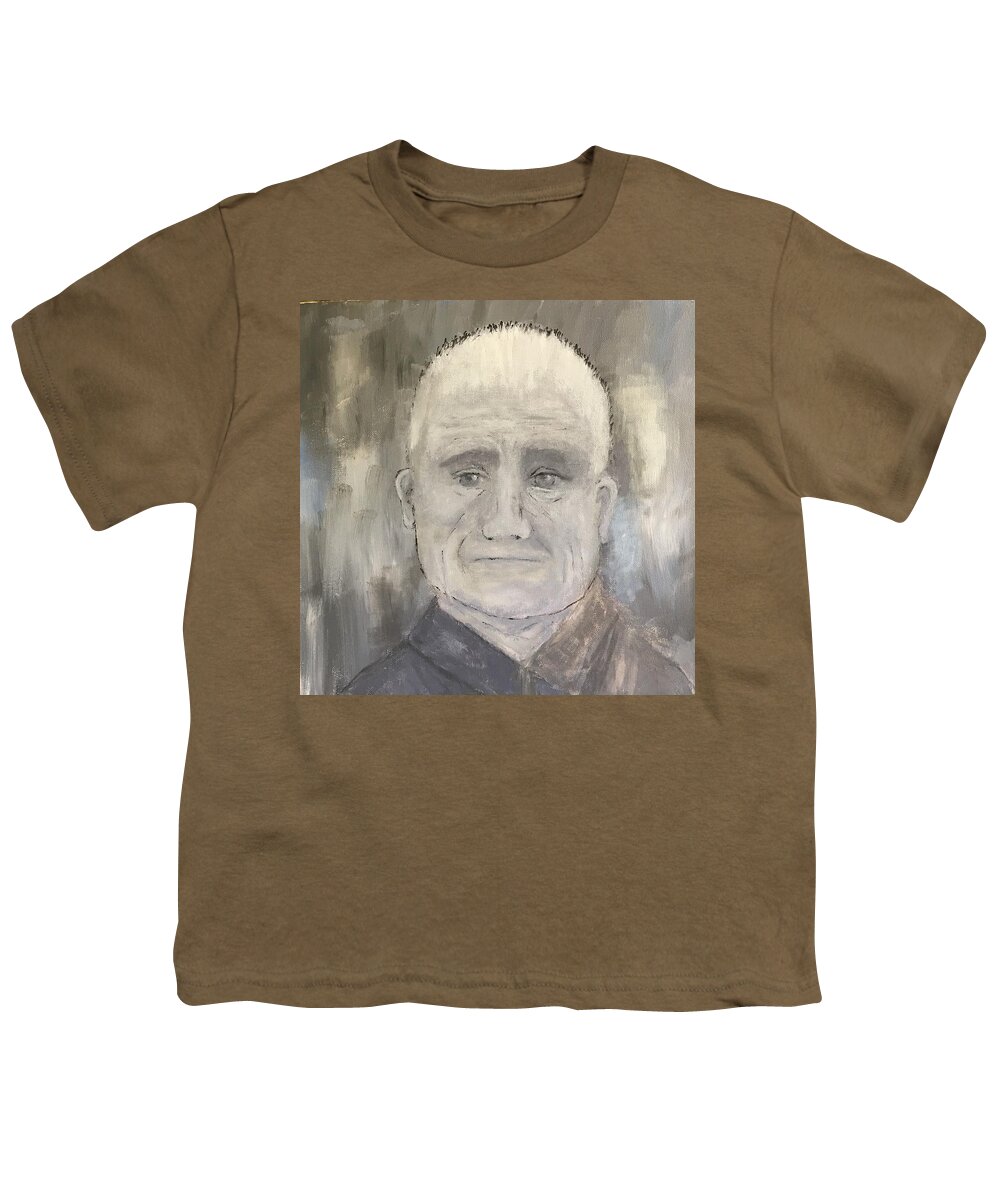 Portrait Youth T-Shirt featuring the painting George by Deb Mayer