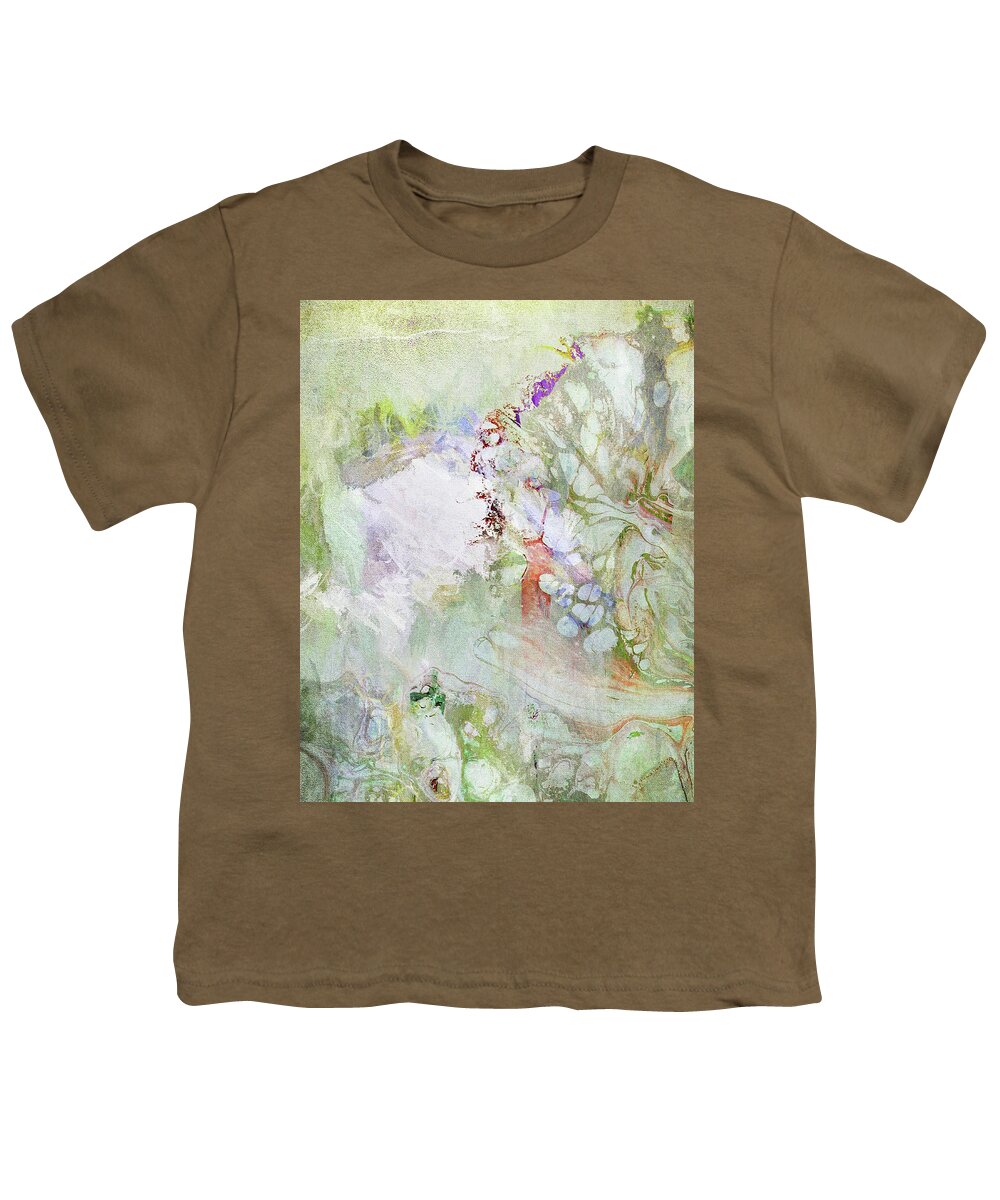 Abstract Youth T-Shirt featuring the photograph Glass Wing by Karen Lynch