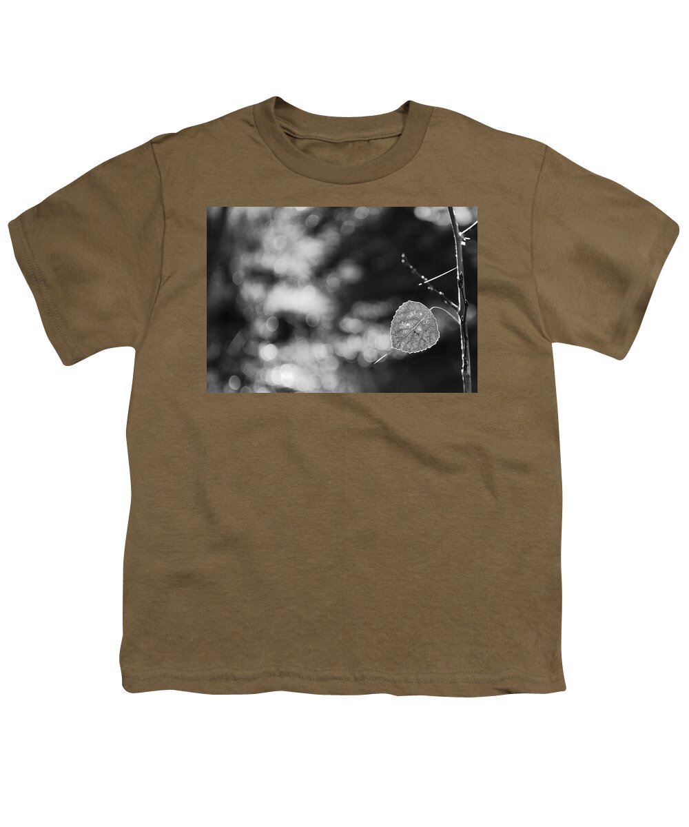 Nature Youth T-Shirt featuring the photograph Glowing Leaf by Amee Cave