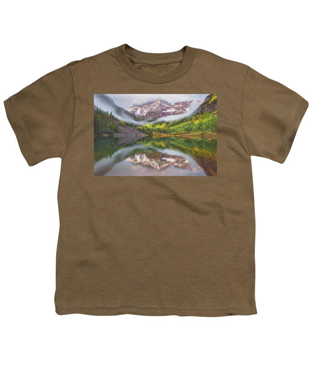 Maroon Bells Youth T-Shirt featuring the photograph Good Morning Maroon Bells by Darren White