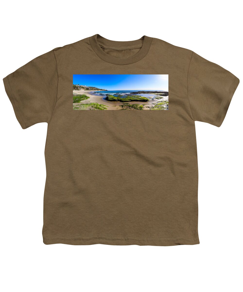 Beach Youth T-Shirt featuring the photograph Green Rock Beach by Marcus Jones