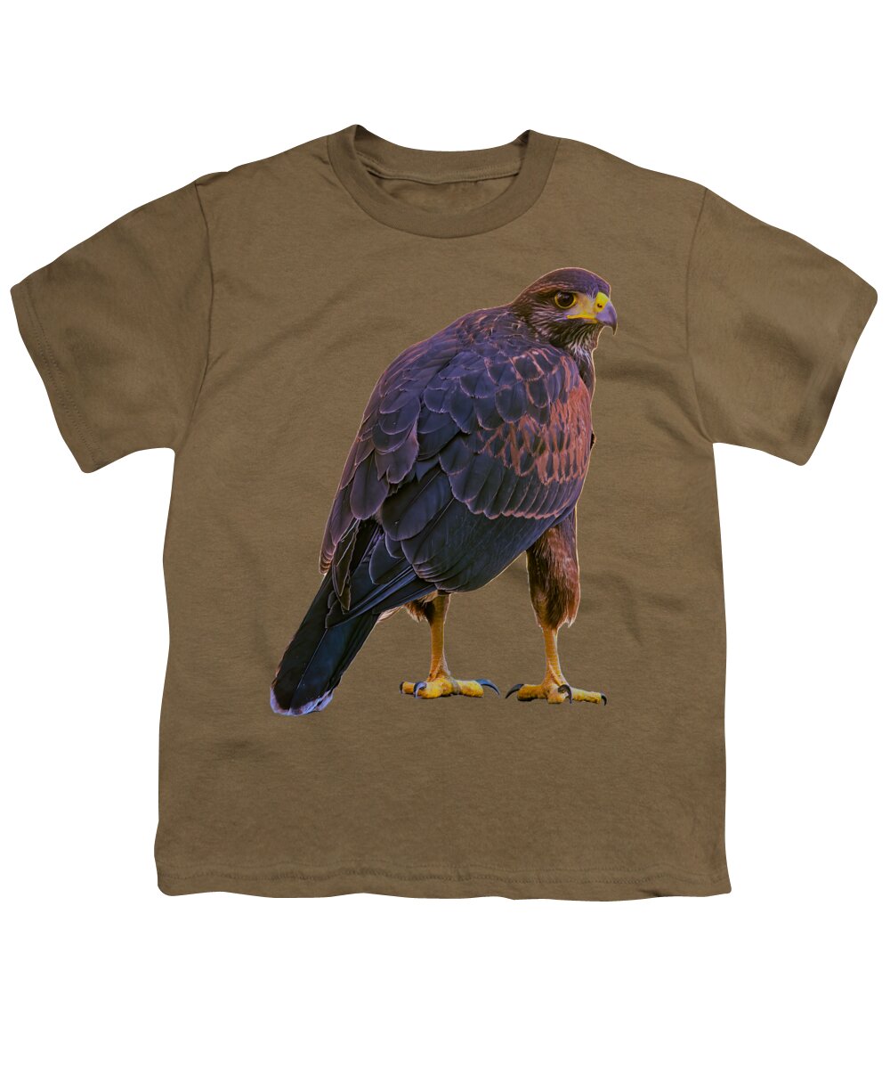 Animal Youth T-Shirt featuring the photograph Harris's Hawk 24910 by Mark Myhaver
