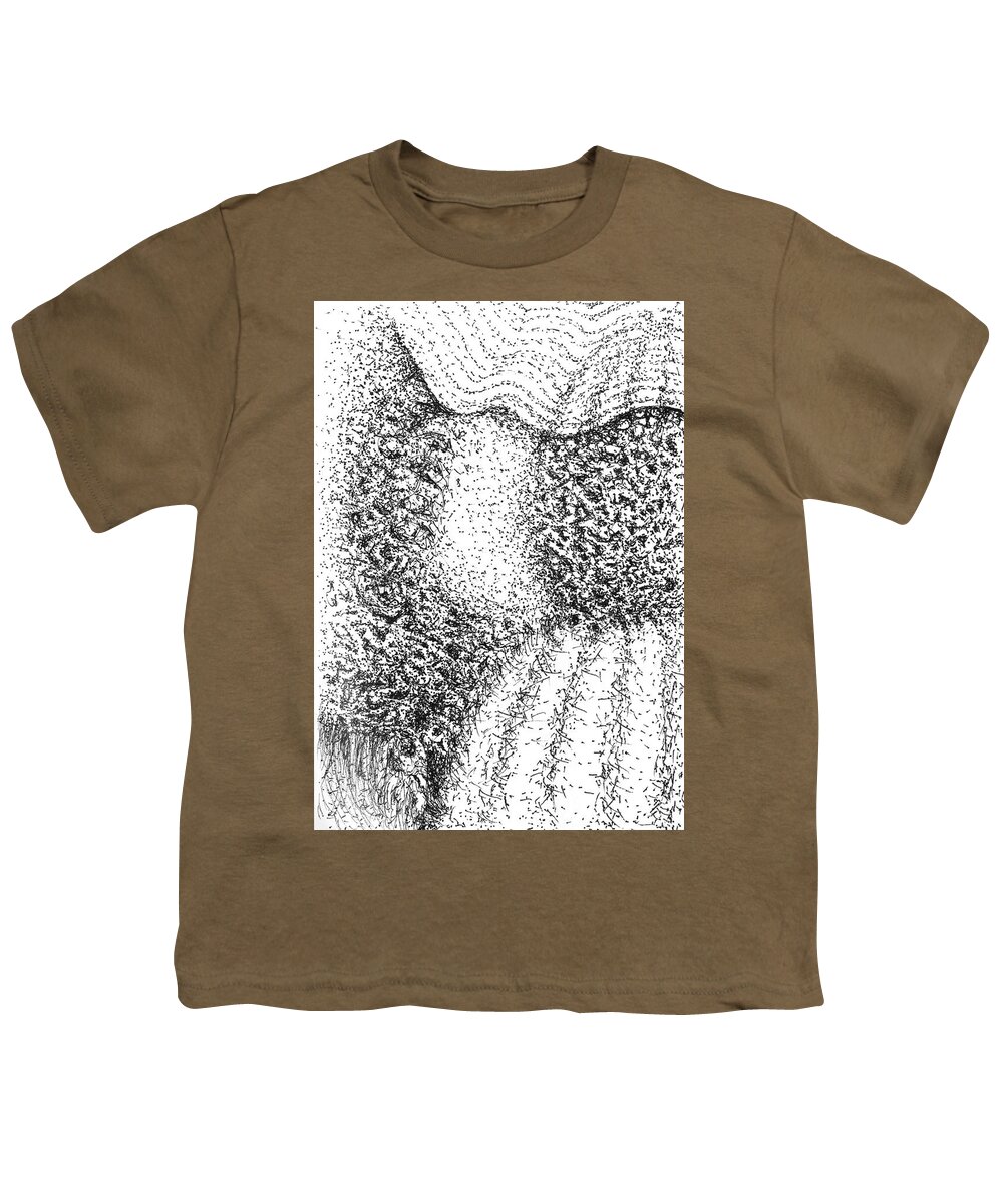 Points Youth T-Shirt featuring the drawing Harvest by Franci Hepburn