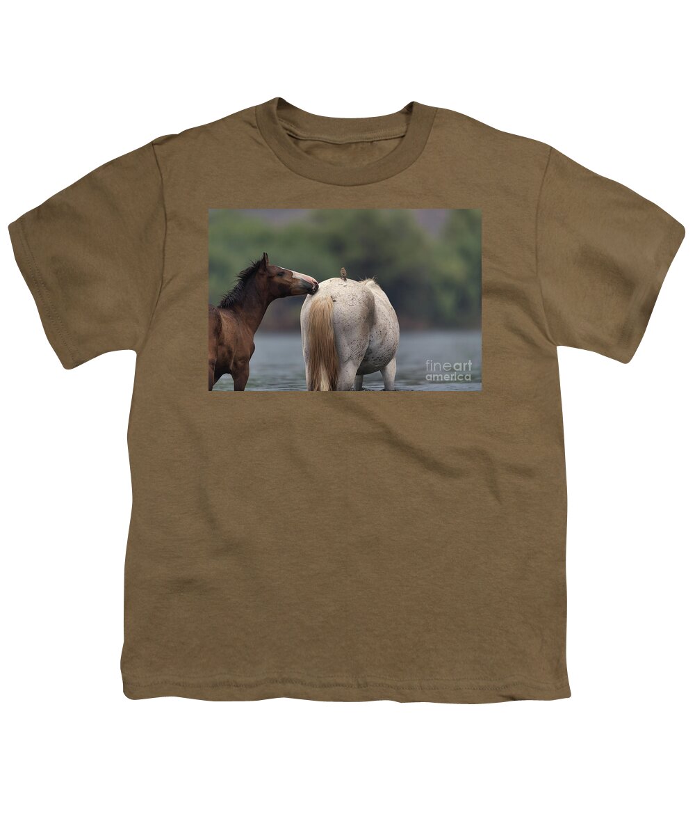 Yearling Youth T-Shirt featuring the photograph Hello by Shannon Hastings