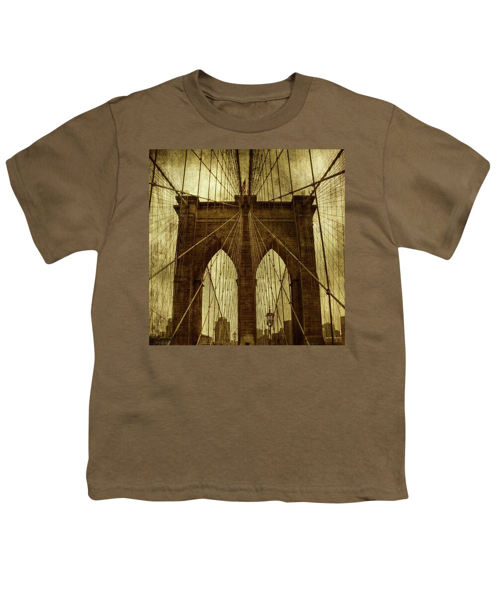 Brooklyn Youth T-Shirt featuring the photograph Industrial Spiders by Andrew Paranavitana