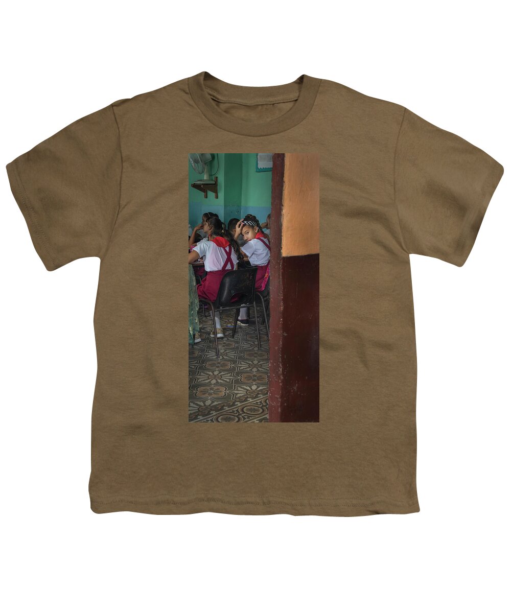 Cuba Youth T-Shirt featuring the photograph Interruption by M Kathleen Warren