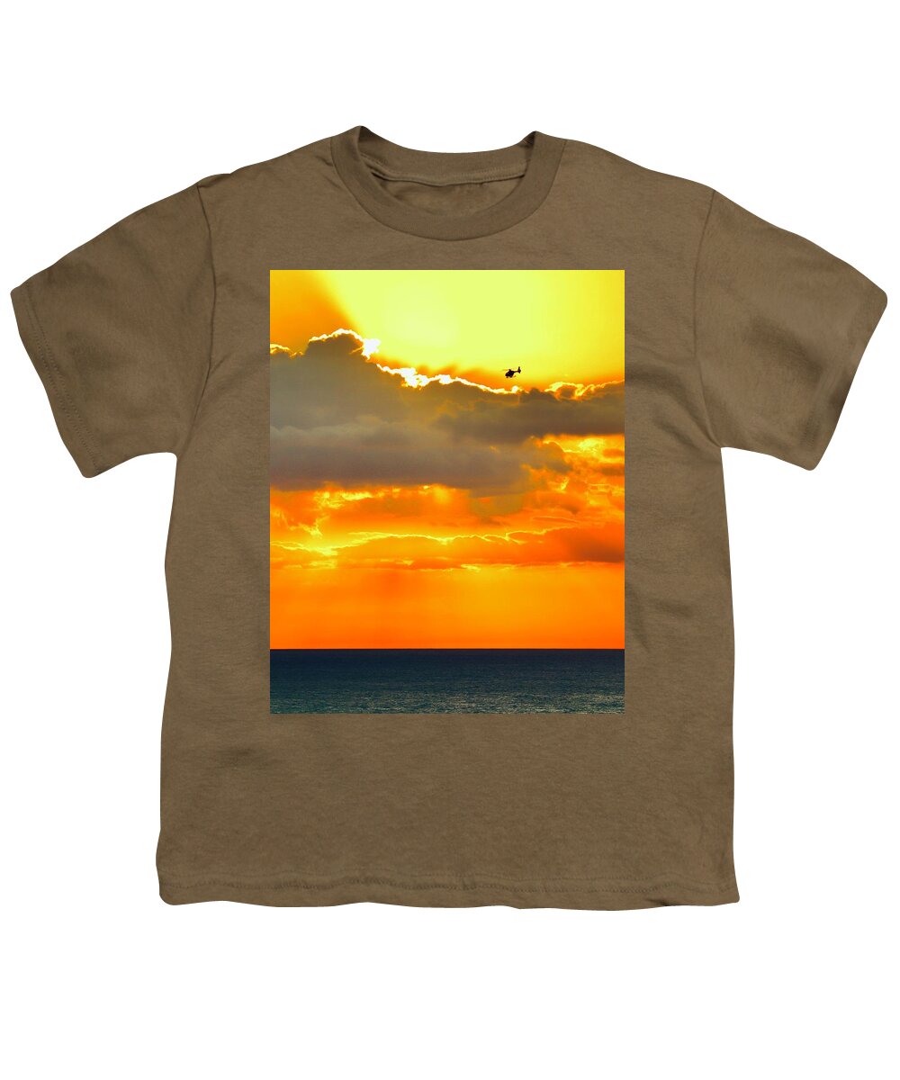 Flying Youth T-Shirt featuring the photograph Into the Sun by Sarah Lilja