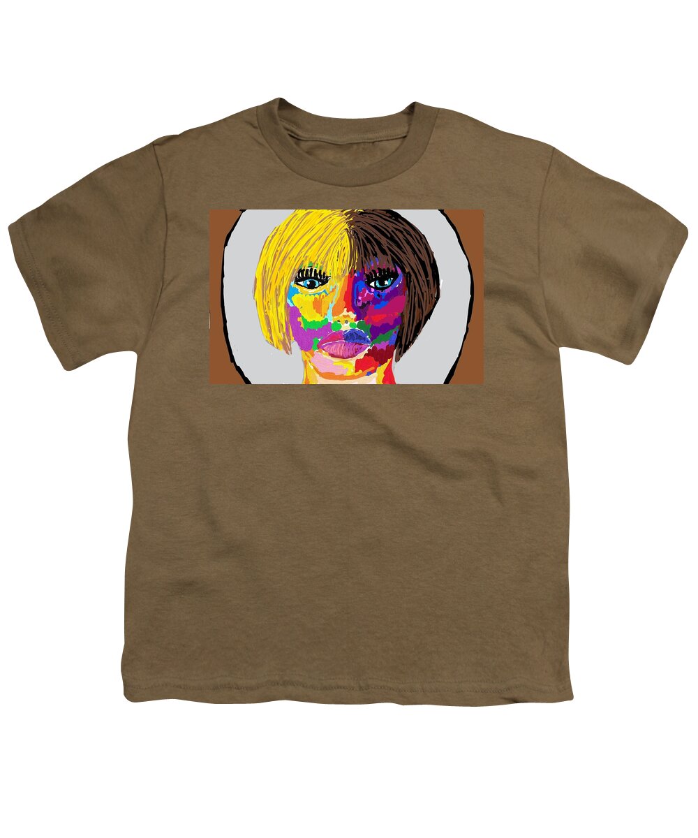 Girl Youth T-Shirt featuring the digital art Isolation by Diane Dahm