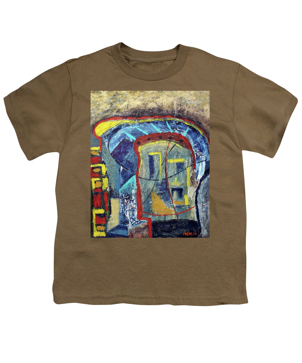 African Art Youth T-Shirt featuring the painting Liberty And Freedom by Michael Nene