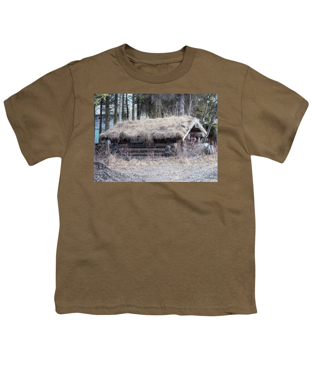 Natanson Youth T-Shirt featuring the photograph Log Cabin 1 by Steven Natanson