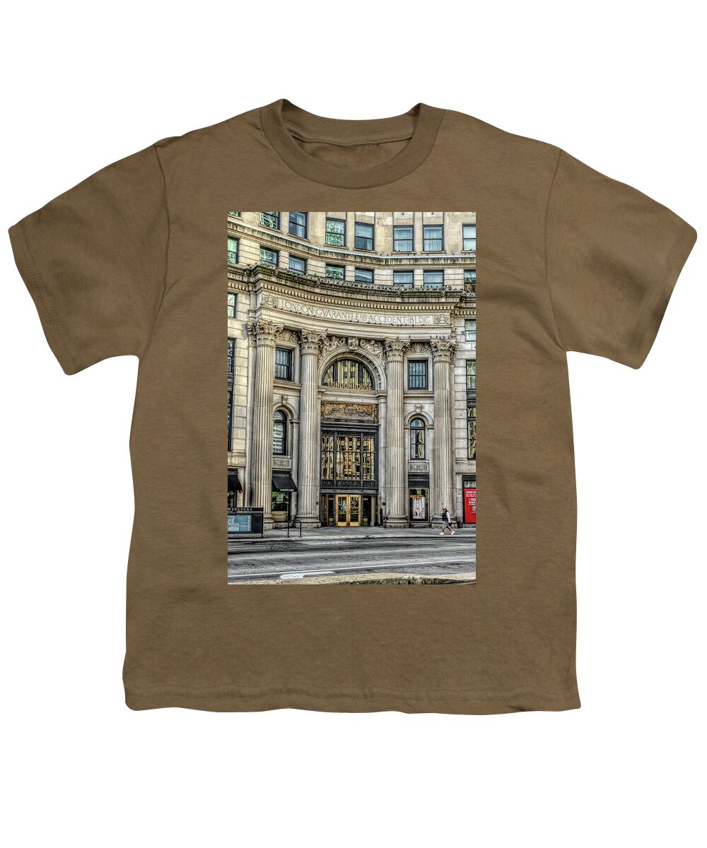 Londonhouse Chicago Youth T-Shirt featuring the photograph Londonhouse Chicago by Sharon Popek