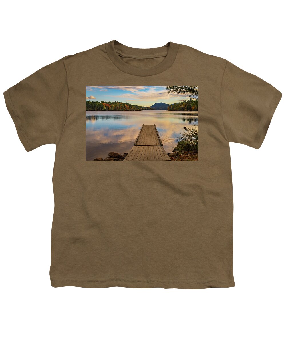 Long Pond Youth T-Shirt featuring the photograph Long Pond Acadia National Park, Maine by Ann Moore