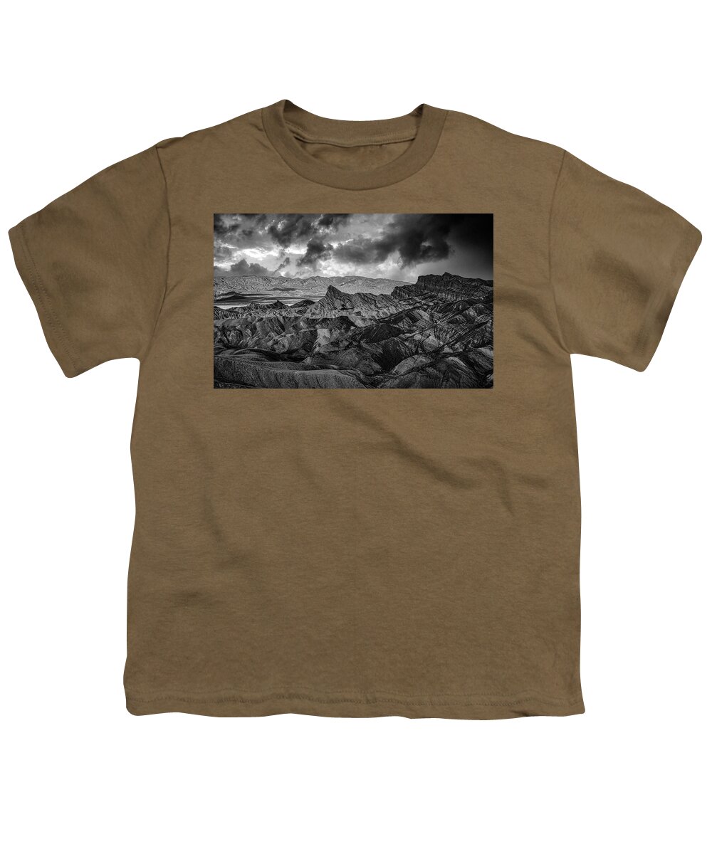 Landscape Youth T-Shirt featuring the photograph Looming Desert Storm by Romeo Victor