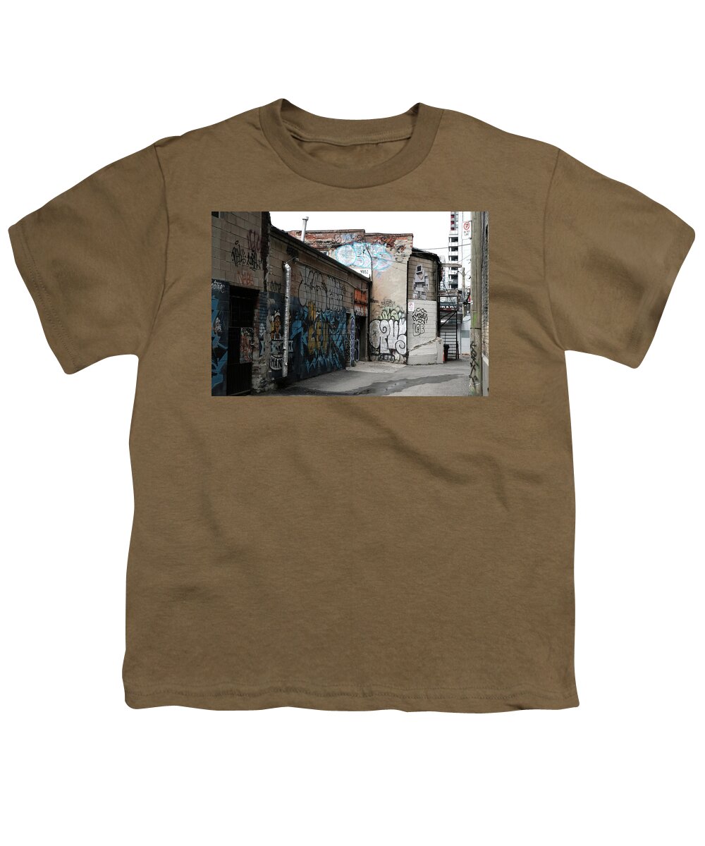 Alley Youth T-Shirt featuring the photograph Lovebot Alley by Kreddible Trout