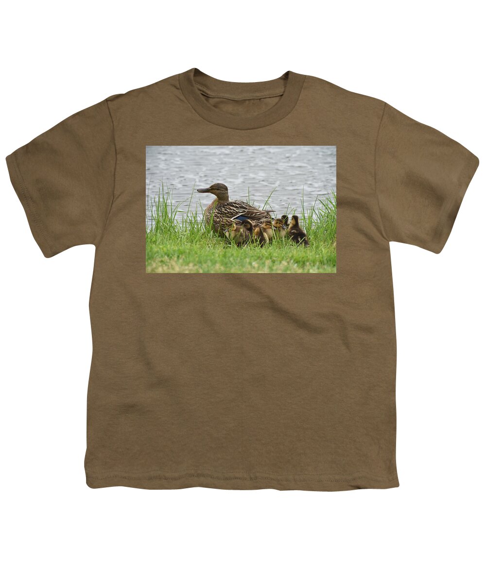 Mallard Duck Youth T-Shirt featuring the photograph Mallards 601 by Joyce StJames