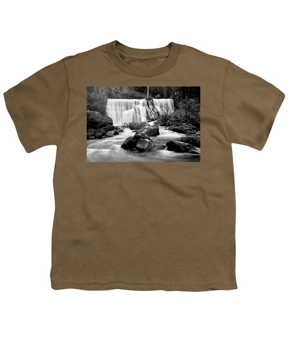Waterfall Youth T-Shirt featuring the photograph McCloud Falls by Ryan Workman Photography