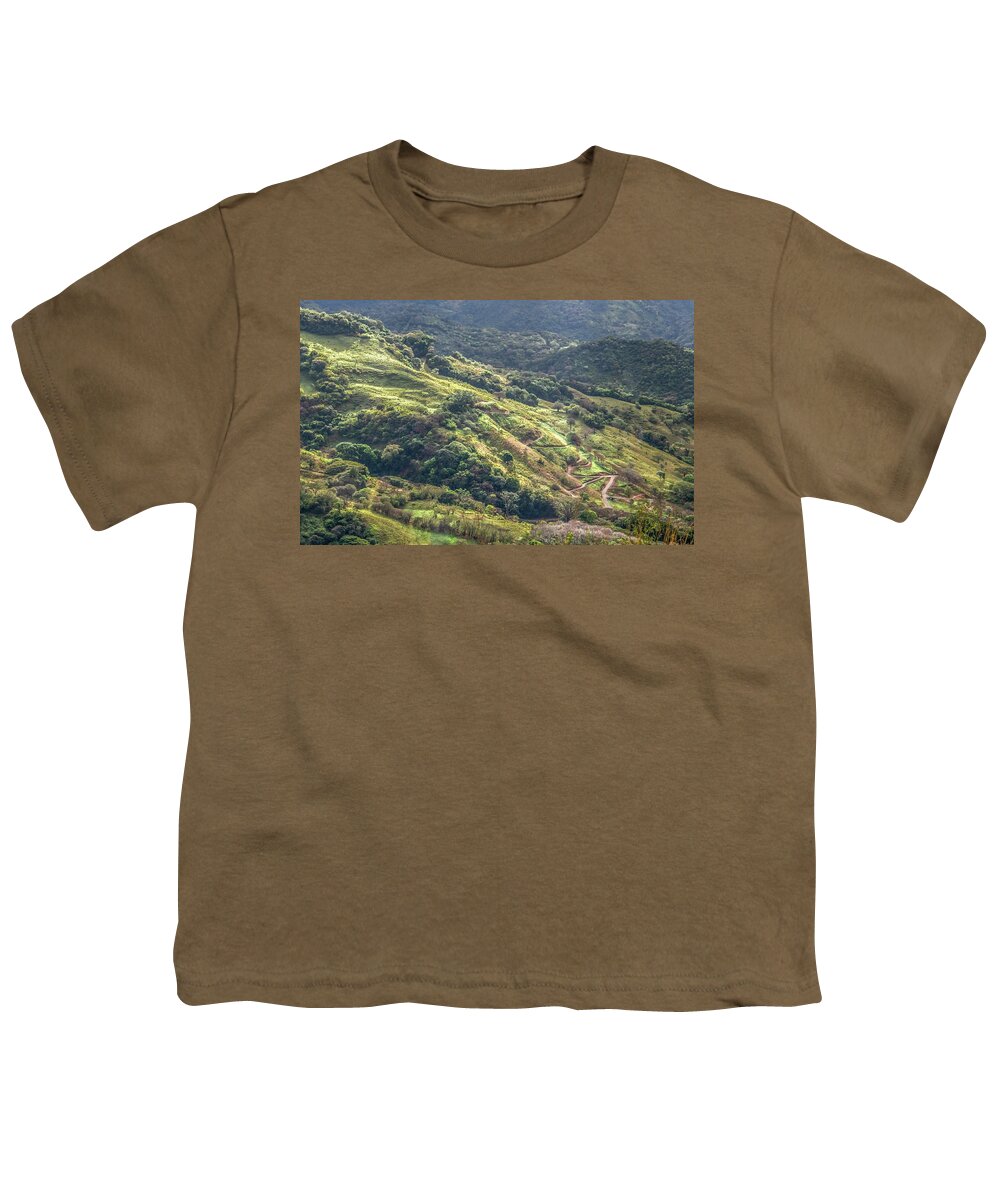 Central America Youth T-Shirt featuring the photograph Mountain Morning, Costa Rica by Marcy Wielfaert