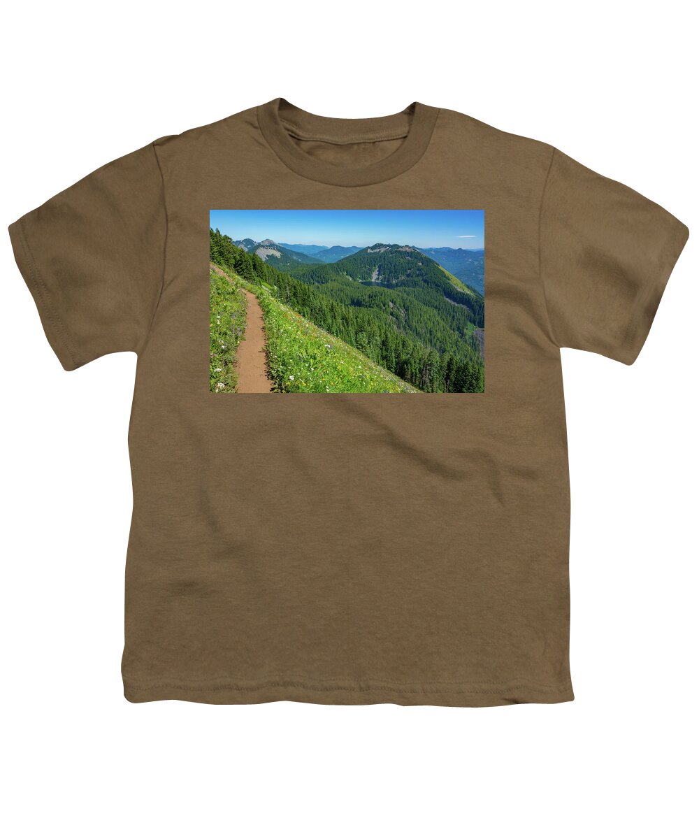 Flowers Youth T-Shirt featuring the photograph Mountain Trail 2 by Pelo Blanco Photo