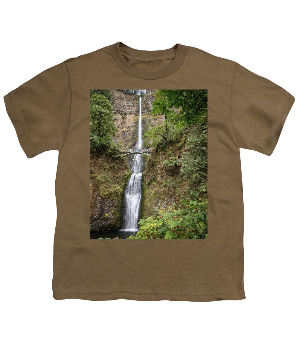 2018 Youth T-Shirt featuring the photograph Multnomah Falls 2 by Gerri Bigler