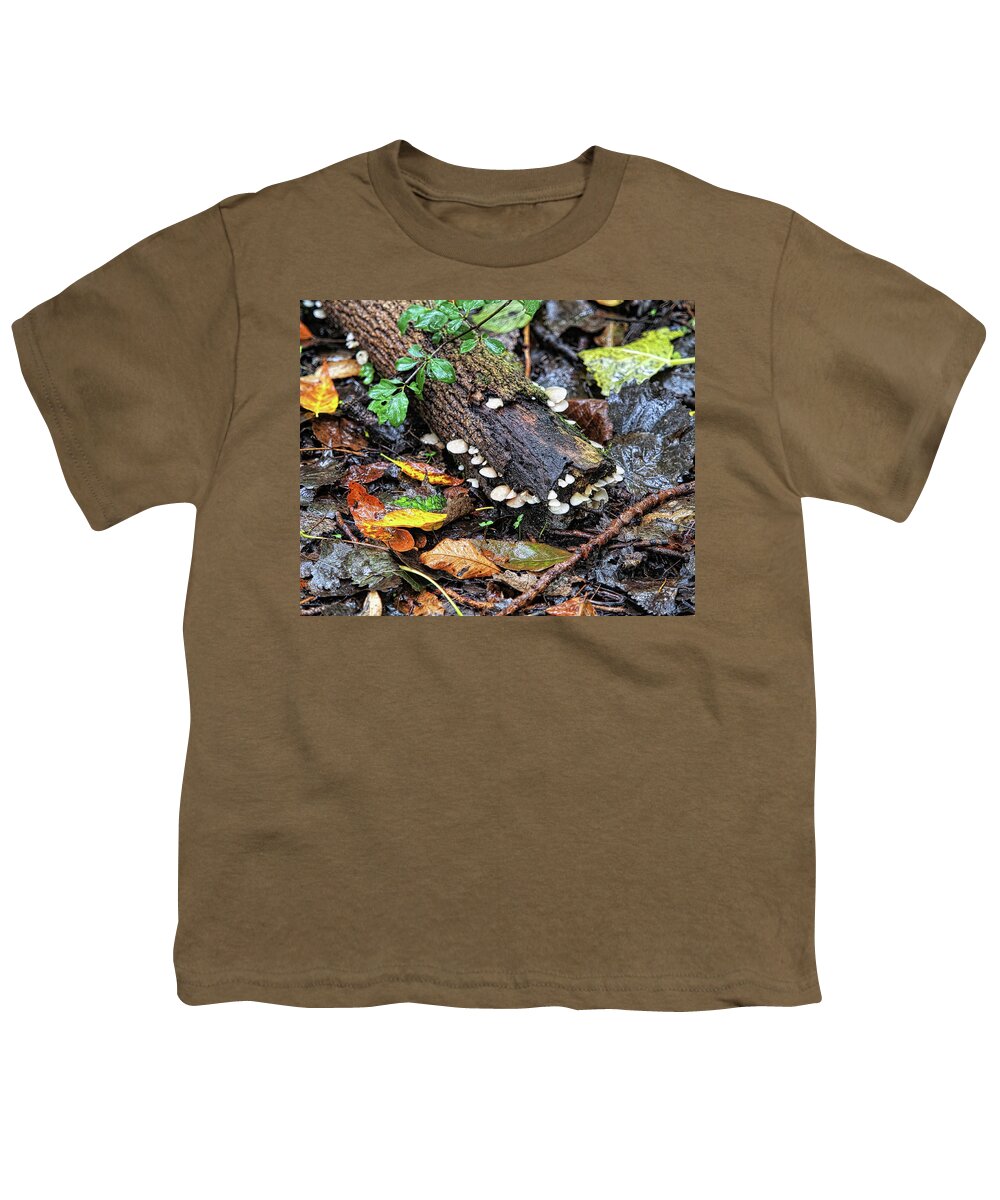 Mushrooms Youth T-Shirt featuring the photograph Natures Canvas II by Scott Olsen