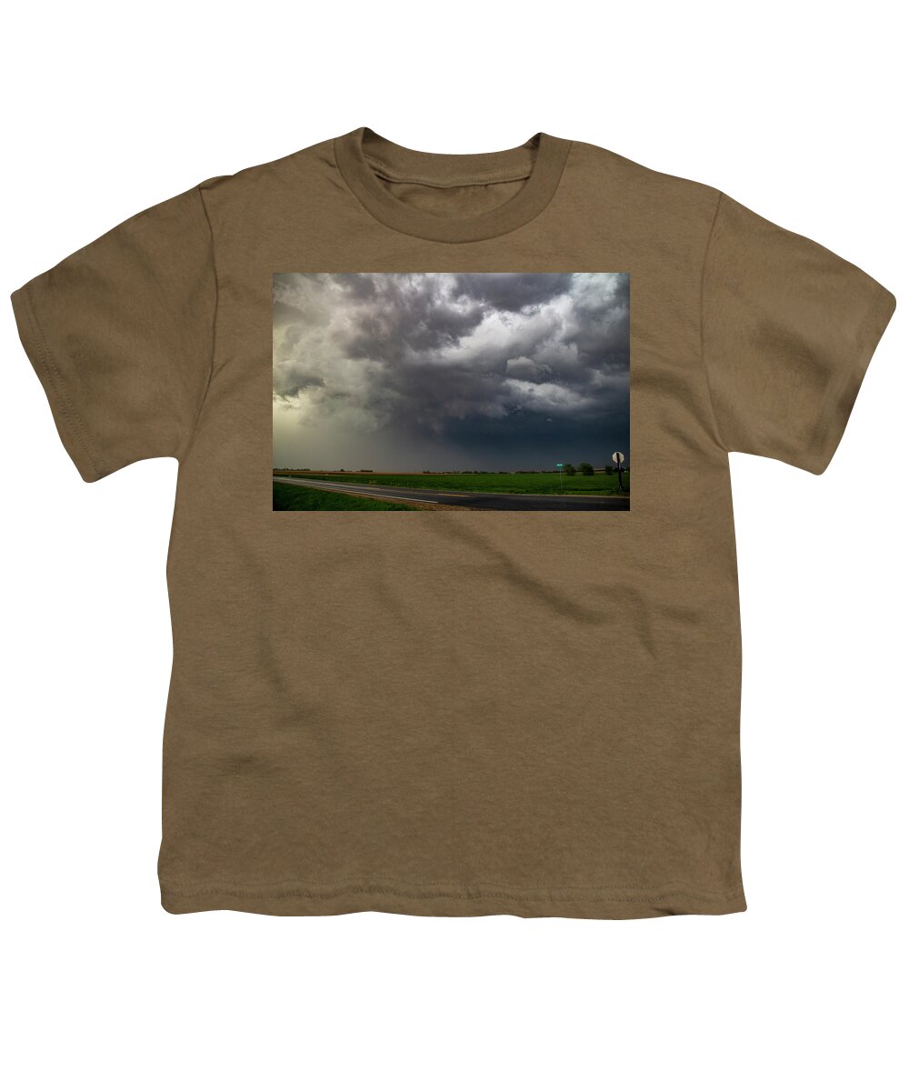 Nebraskasc Youth T-Shirt featuring the photograph Nebraska / Kansas Bust Day 011 by Dale Kaminski